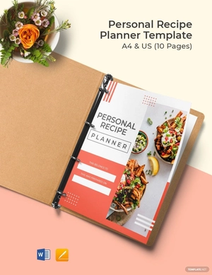 Personal Recipe Planner Template