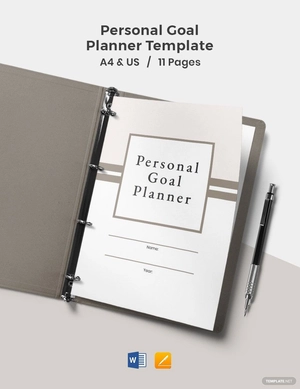 Personal Goal Planner Template