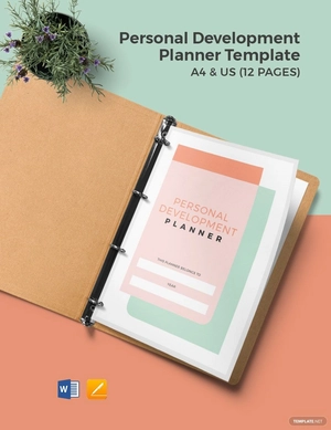 Personal Development Planner Template