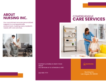 Free Comprehensive Care Services Brochure Template to Edit Online