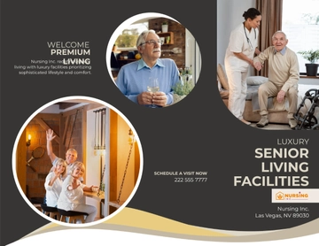 Free Luxury Senior Living Facilities Brochure Template to Edit Online