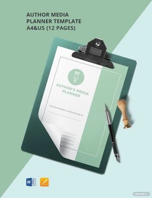Author Media Planner Template