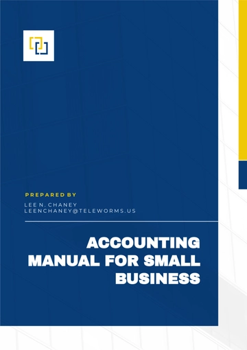 Free Accounting Manual Template for Small Business to Edit Online