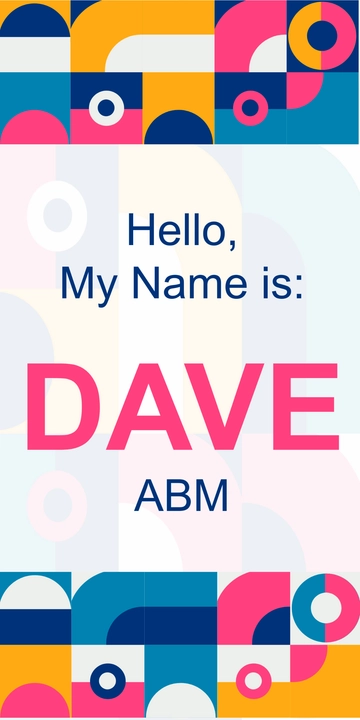 Free High School Name Tag Template to Edit Online