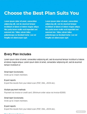 Clean Pricing Page Template