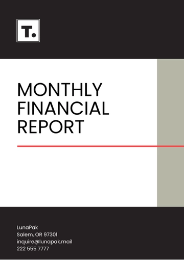 Free Monthly Financial Report Template to Edit Online