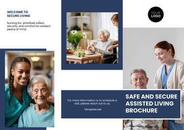 Free Safe and Secure Assisted Living Brochure Template to Edit Online