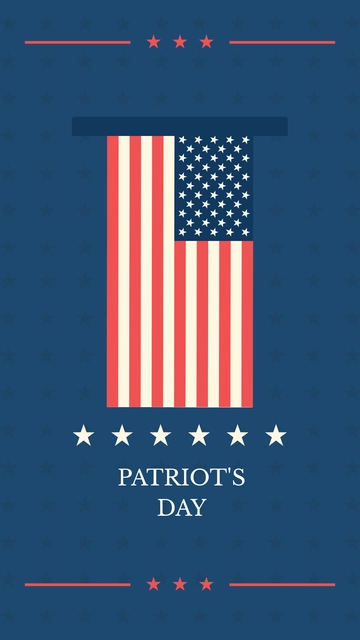 Free Patriots day Wallpaper Template to Edit Online