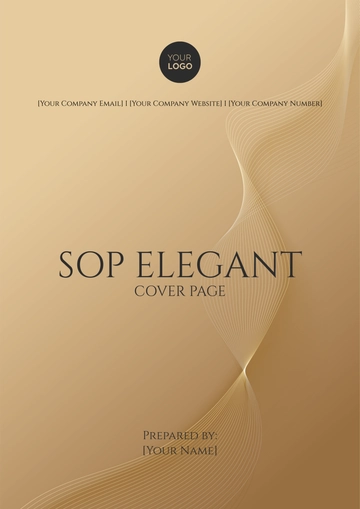 Free SOP Elegant Cover Page Template to Edit Online