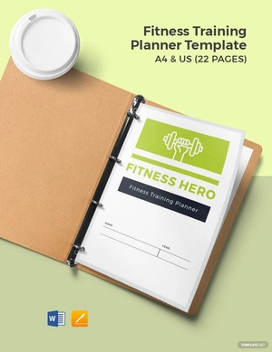 Fitness Training Planner Template