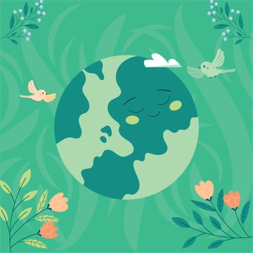 Free Planet Earth Day Template Clipart to Edit Online