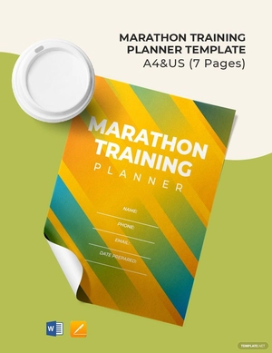 Marathon Training Planner Template