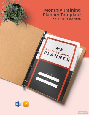 Monthly Training Planner Template