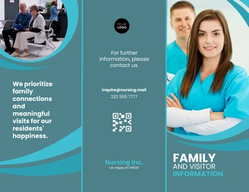 Free Family and Visitor Information Guide Brochure Template to Edit Online