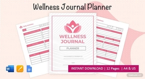 Wellness Journal Planner Template