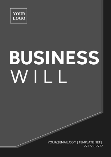 Free Business Will Template to Edit Online Free Business Will Template to Edit Online