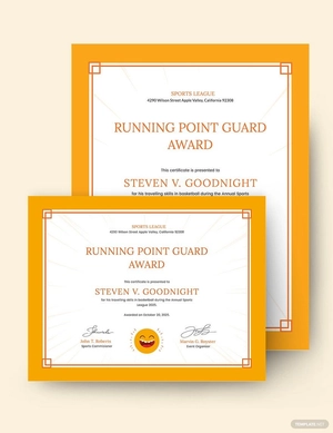 Funny Sports Certificate Template
