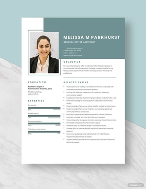 General Office Assistant Resume