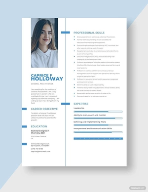 General Practitioner Resume