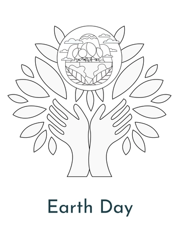 Free Earth Day Drawing Template to Edit Online