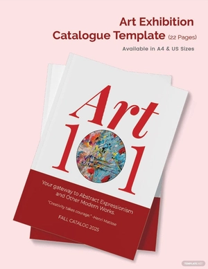 Art Exhibition Catalogue Template