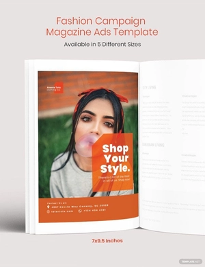 Fashion Campaign Magazine Ads Template