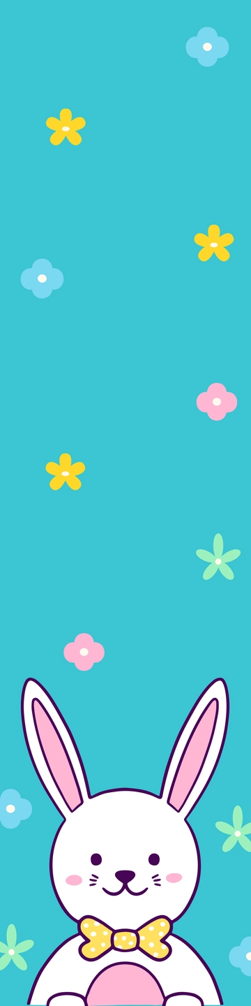 Free Bunny Bookmark to Edit Online
