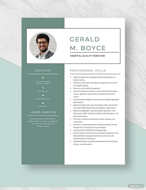 Hospital Quality Director Resume
