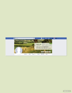 Agriculture Facebook Cover Page Template