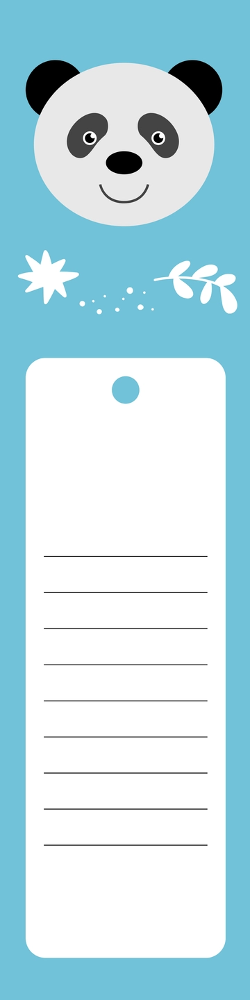 Free Animal Design Bookmark Template to Edit Online