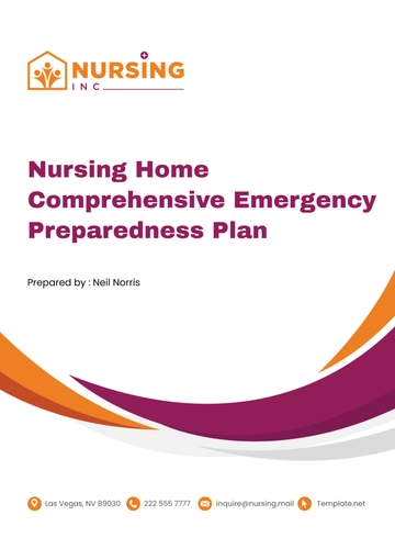 Free Nursing Home Comprehensive Emergency Preparedness Plan Template to Edit Online