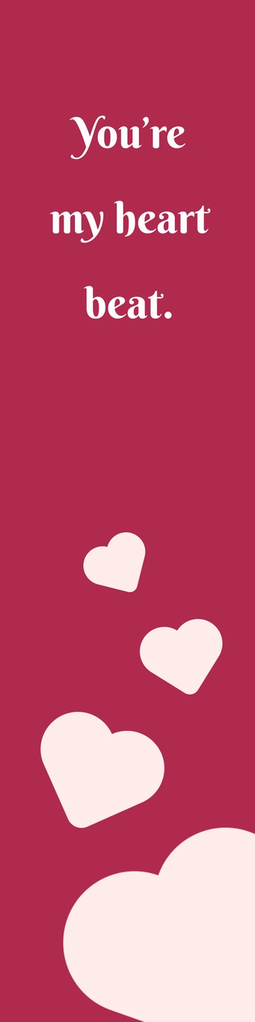 Free Heart Bookmark to Edit Online