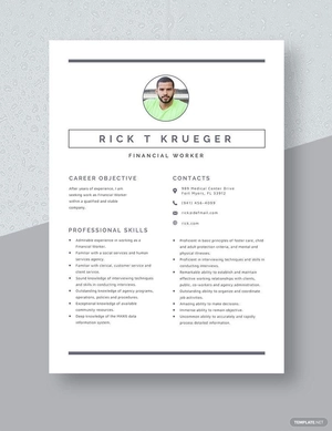 Financial Worker Resume