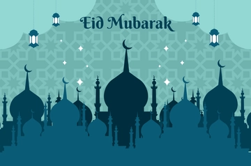 Free Happy Eid al Fitr Mubarak Banner Template to Edit Online