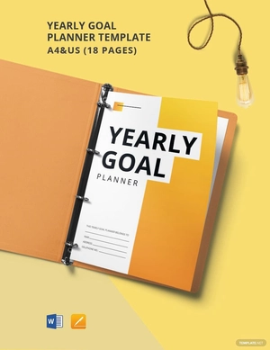 Yearly Goal Planner Template