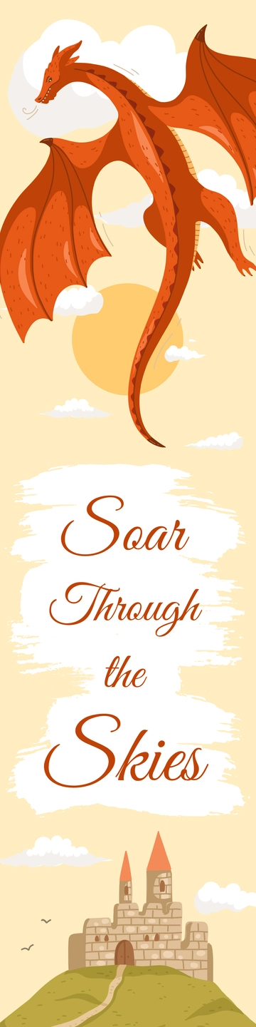 Free Dragon Bookmark to Edit Online