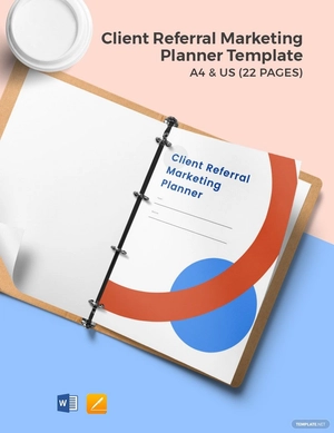 Client Referral Marketing Planner Template