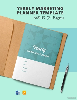 Yearly Marketing Planner Template
