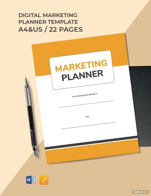Digital Marketing Planner Template
