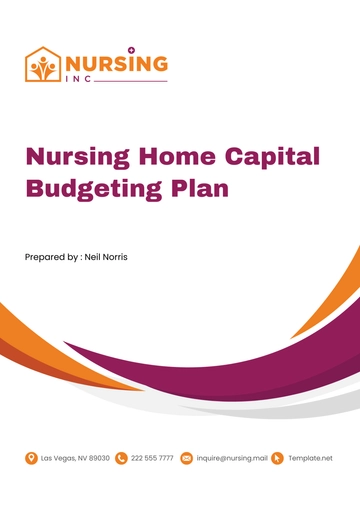 Free Nursing Home Capital Budgeting Plan Template to Edit Online