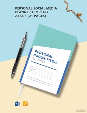 Personal Social Media Planner Template
