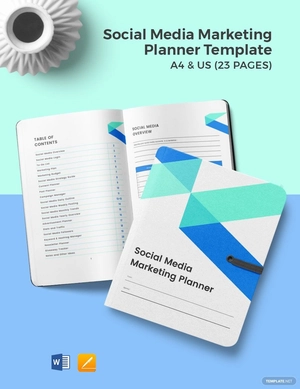 Social Media Marketing Planner Template