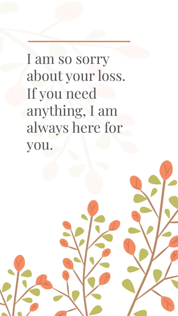 Free Condolence Message For Neighbour Template to Edit Online