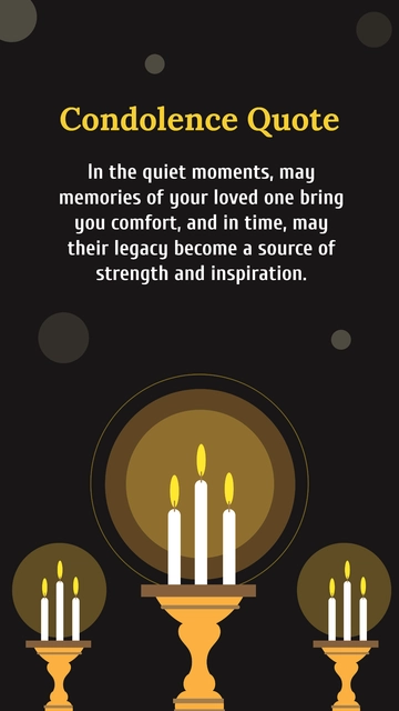 Free Condolence Quote Template to Edit Online