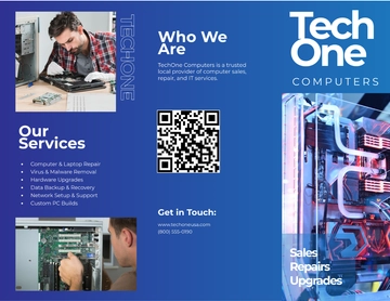 Free Computer Brochure to Edit Online