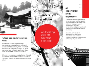 Free Japan Travel Brochure to Edit Online