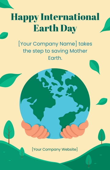 Free International Earth Day Template to Edit Online