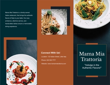 Free Restaurant Brochure Template to Edit Online