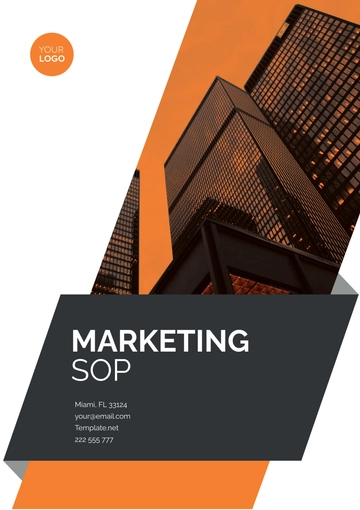 Free Marketing SOP Template to Edit Online