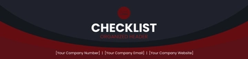 Free Checklist Organized Header Template to Edit Online